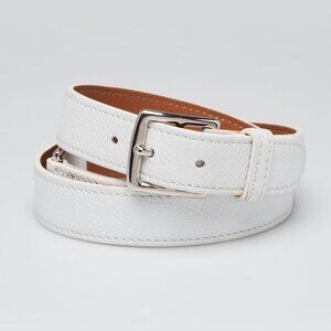 Hermes White/Gold Epsom/Swift Leather Mini Etriviere 4 Tours Leather Wrap